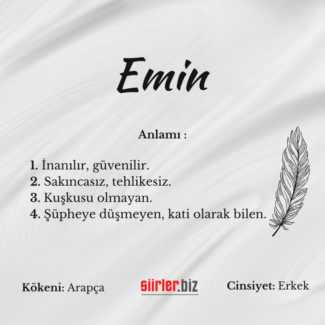 Emin İsminin Anlamı Nedir?