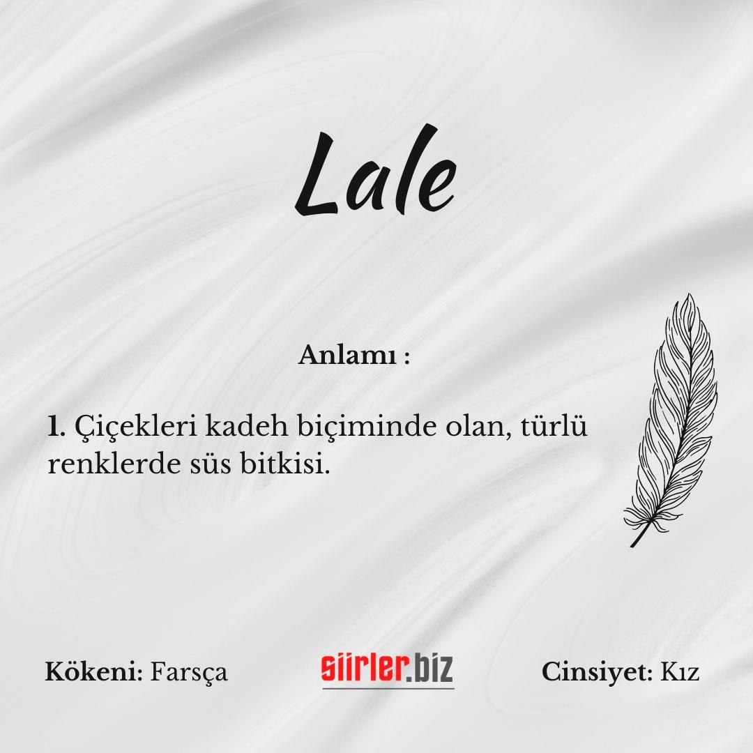 Lale isminin anlamı, lale ismi