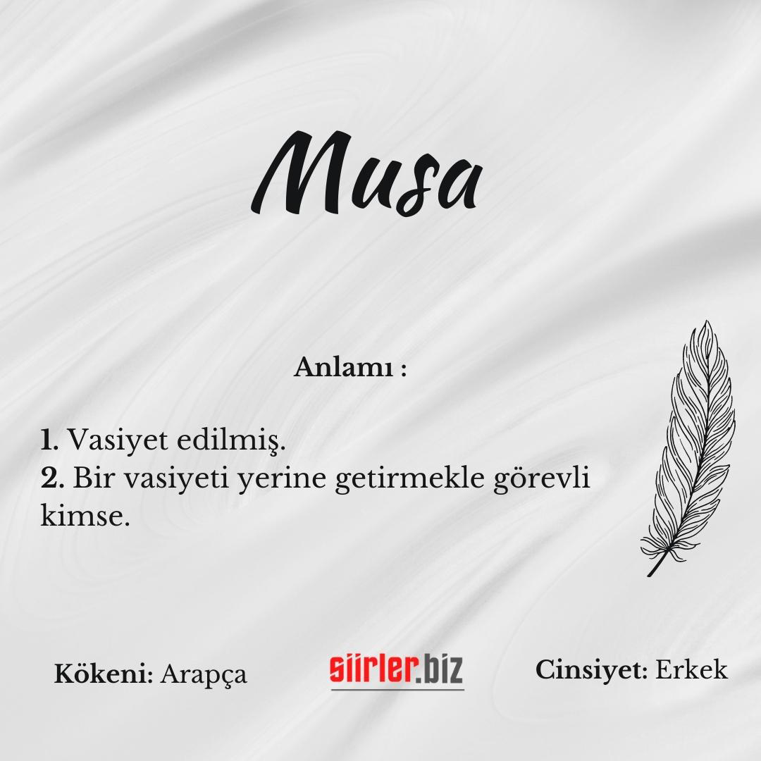 Musa İsminin Anlamı Nedir?